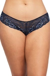 Montelle Intimates Brazilian Lace Panties In Gemstone Blue/ Heaven