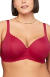 Montelle Intimates Pure Plus Underwire T-shirt Bra In Raspberry