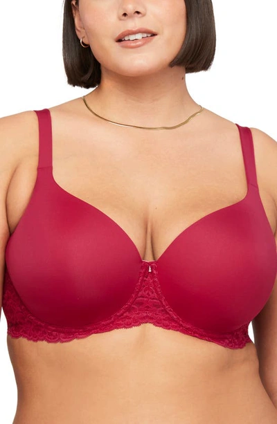 Montelle Intimates Pure Plus Underwire T-shirt Bra In Raspberry