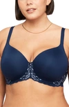 Montelle Intimates Pure Plus Underwire T-shirt Bra In Gemstone Blue