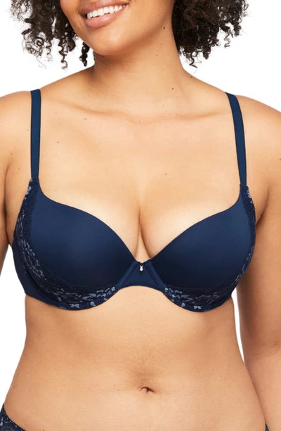 Montelle Intimates Allure Light Push-up Bra In Gemstone/ Heaven