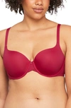 Montelle Intimates Pure Demi T-shirt Bra In Raspberry