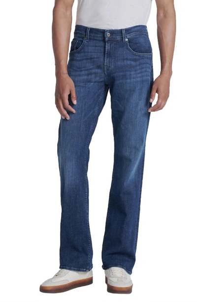7 For All Mankind Brett Squiggle Bootcut Jeans In Dark Lago