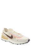 Nike Beige Waffle One Sneakers In Natural/ Chocolate/ Light Bone