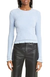 PROENZA SCHOULER WHITE LABEL LONG SLEEVE CHENILLE SWEATER