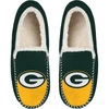 FOCO FOCO GREEN BAY PACKERS COLORBLOCK MOCCASIN SLIPPERS