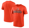 NIKE NIKE ORANGE CLEVELAND BROWNS LEGEND COMMUNITY PERFORMANCE T-SHIRT