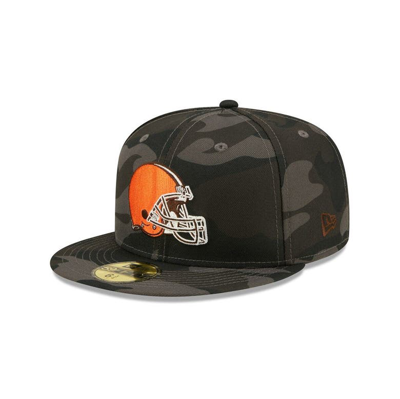 New Era Black Cleveland Browns  Camo 59fifty Fitted Hat