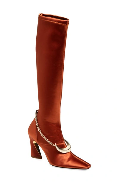 Zimmermann Crescent Stretch Over The Knee Boot In Rust