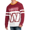 STARTER STARTER BURGUNDY/WHITE WASHINGTON COMMANDERS HALFTIME LONG SLEEVE T-SHIRT