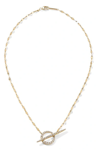 Lana Diamond Toggle Necklace In Yg