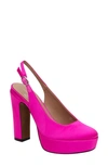 Linea Paolo Slingback Platform Pump In Pink