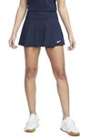Nike Women's Advantage Dri-fit Printed Tennis Skirt In Obsidian/ White