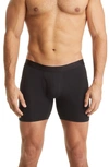Meundies Stretch Boxer Briefs In Black