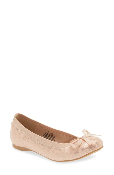 Nordstrom Kids' Elise Ballet Flat In Pink Blush Leopard