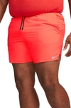 Nike Men's Stride Dri-fit 7" Unlined Running Shorts In Bright Crimson/black