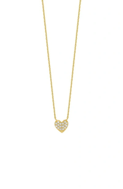Bony Levy Simple Obsession Pavé Diamond Heart Pendant Necklace In 18k Yellow Gold