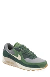 Nike Air Max 90 Premium Sneaker In Pro Green/ Green/ Grey/ Ivory