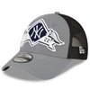 New Era Gray New York Yankees 2022 Division Series Winner Locker Room 9forty Snapback Hat In Gray