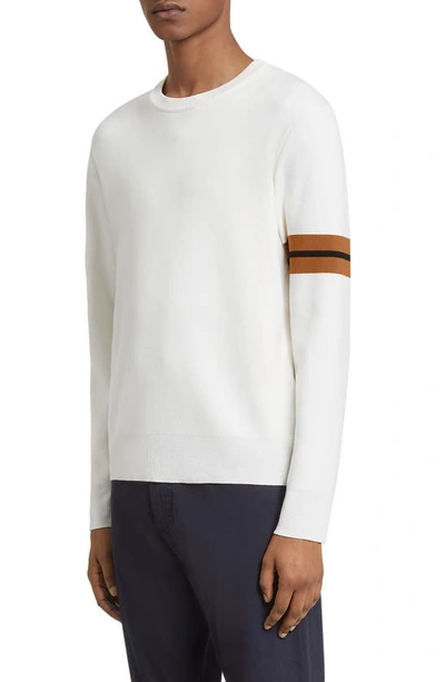 Zegna Pull Ras Du Cou En Laine High Performance Blanc In White