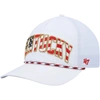 47 '47 WHITE KENTUCKY WILDCATS STARS AND STRIPES FLAG FLUTTER HITCH SNAPBACK HAT