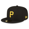 NEW ERA NEW ERA BLACK PITTSBURGH PIRATES AUTHENTIC COLLECTION REPLICA 59FIFTY FITTED HAT