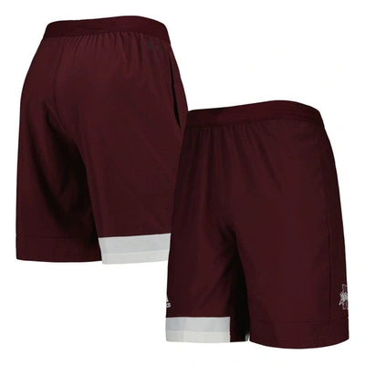 ADIDAS ORIGINALS ADIDAS MAROON MISSISSIPPI STATE BULLDOGS AEROREADY TRAINING SHORTS