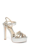 Paige Charlee Ankle Strap Platform Sandal In Multi