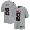 NIKE YOUTH NIKE KYLE PITTS GRAY ATLANTA FALCONS INVERTED GAME JERSEY