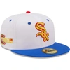 New Era Men's  White, Royal Chicago White Sox 2005 World Series Cherry Lolli 59fifty Fitted Hat In White