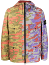 STONE ISLAND CAMOUFLAGE PRINT HOODED JACKET