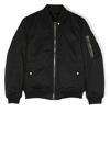 Rick Owens Nylon Blend Down Bomber Jacket In Black