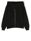 Rick Owens Mountain Cotton Jersey Hoodie In Black