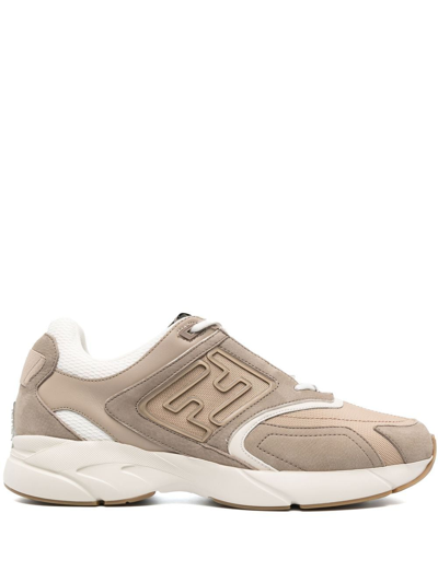 Fendi Faste Low-top Sneakers In Neutrals