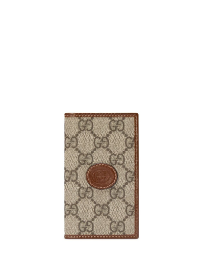 Gucci Gg-canvas Bi-fold Wallet In Brown