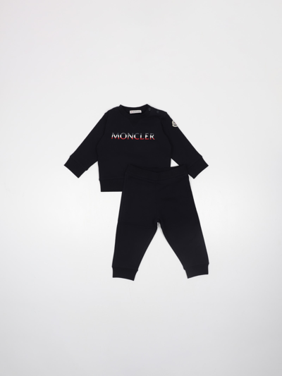 Moncler Babies' Cotton Suit (tailleur) In Blu