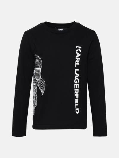 Karl Lagerfeld Black Cotton Sweater
