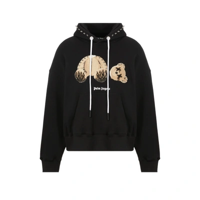 Palm Angels Hoodie Pa Punk Bear En Coton