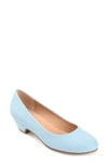 Journee Collection Saar Kitten Heel Pump In Light Blue