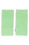 Carolyn Rowan Accessories Short Fingerless Cashmere Gloves In Mint