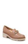 Naturalizer Desi Lug Sole Loafers In Taupe Leather