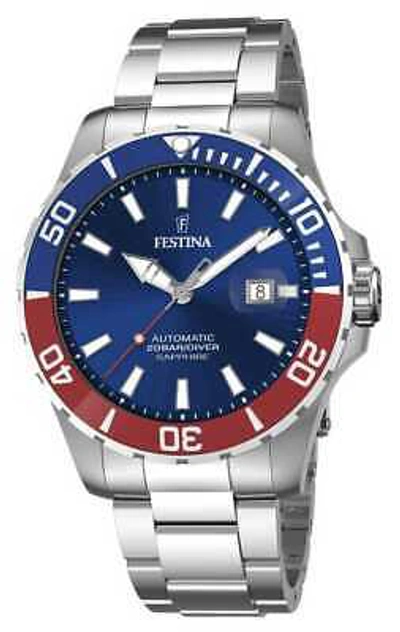 Pre-owned Festina Men's Automatic 44 Mm F20531/5 Watch