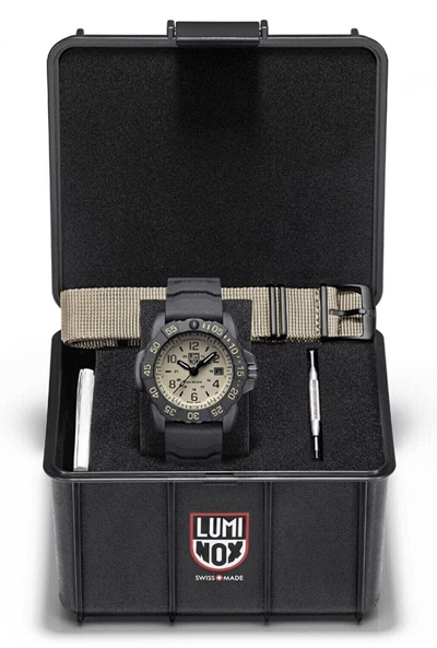 Pre-owned Luminox Xs.3251 Cbnsf.set Navy Seal Foundation 45 Diver Watch Sapphire Glass