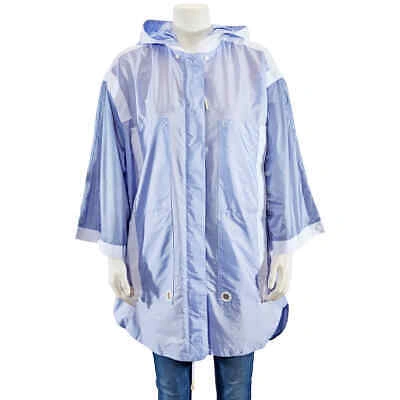 Pre-owned Moncler Ladies Hooded Jacket In Blue