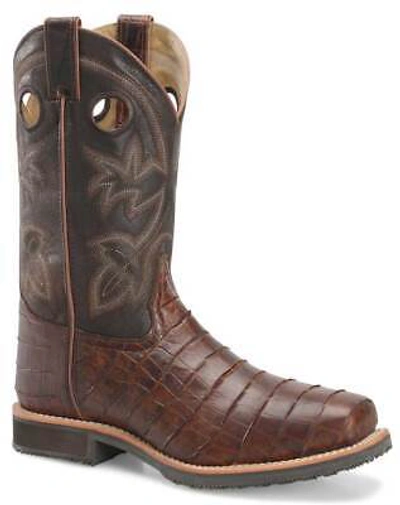 Pre-owned Double-h Boots Double H Men's 12 Inch Wayne St Brown 8 2e Us