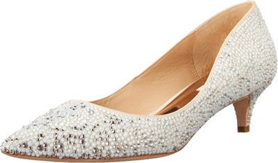 Pre-owned Badgley Mischka Women's Madison Pump In Ivory