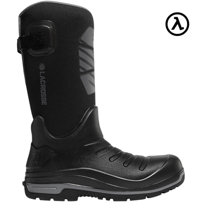 Pre-owned Lacrosse Aero Insulator 14" Black Polyurethane Outdoor Boots 664550 - All Sizes