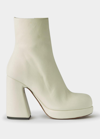 Proenza Schouler Forma Lambskin Platform Booties In Chantilly