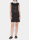 Moncler Black Pavin Down Filled Gilet With High Collar In Black