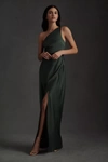 Bhldn Dylan Satin Charmeuse Dress In Green